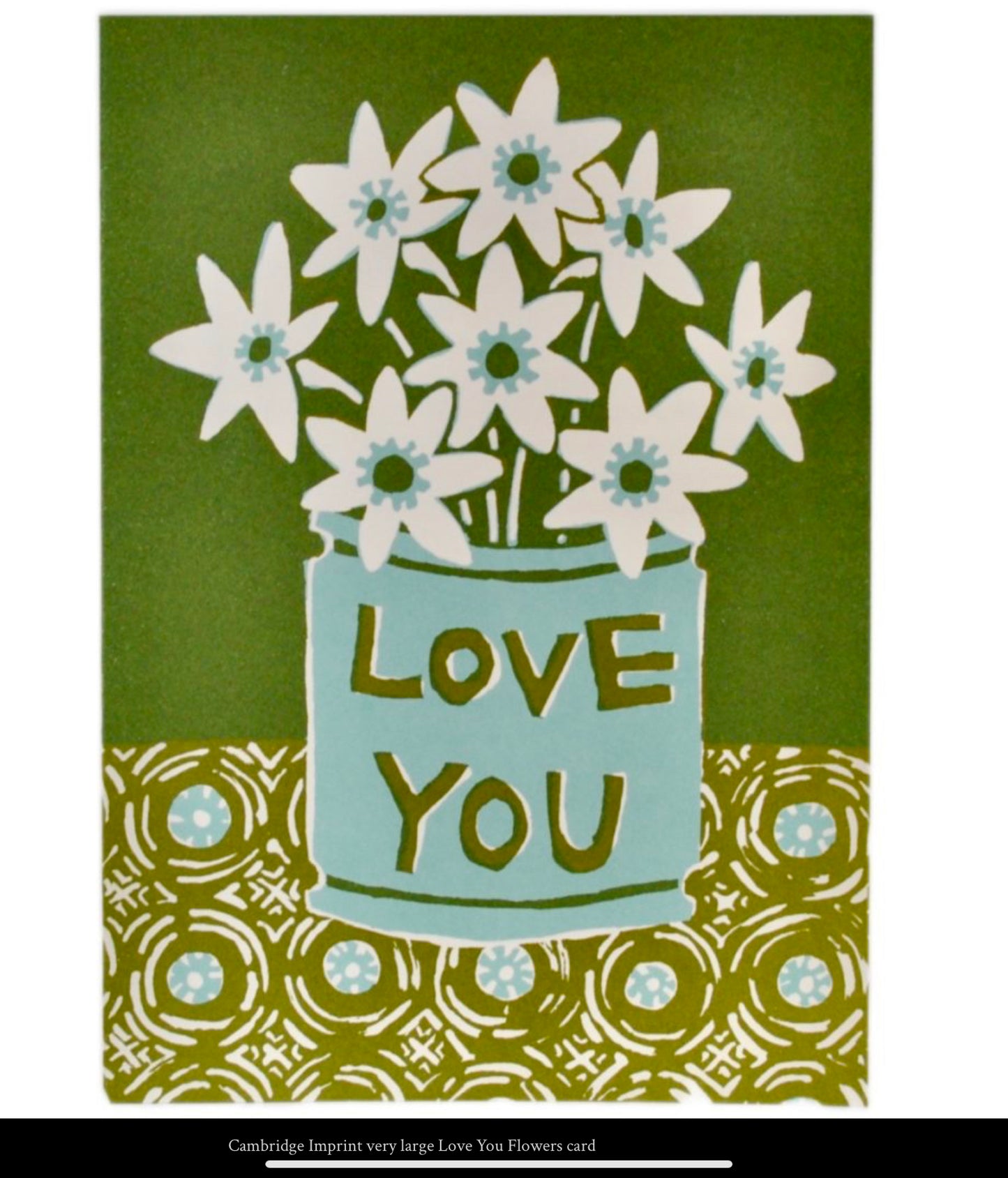 Cambridge Imprint - Large card Love you