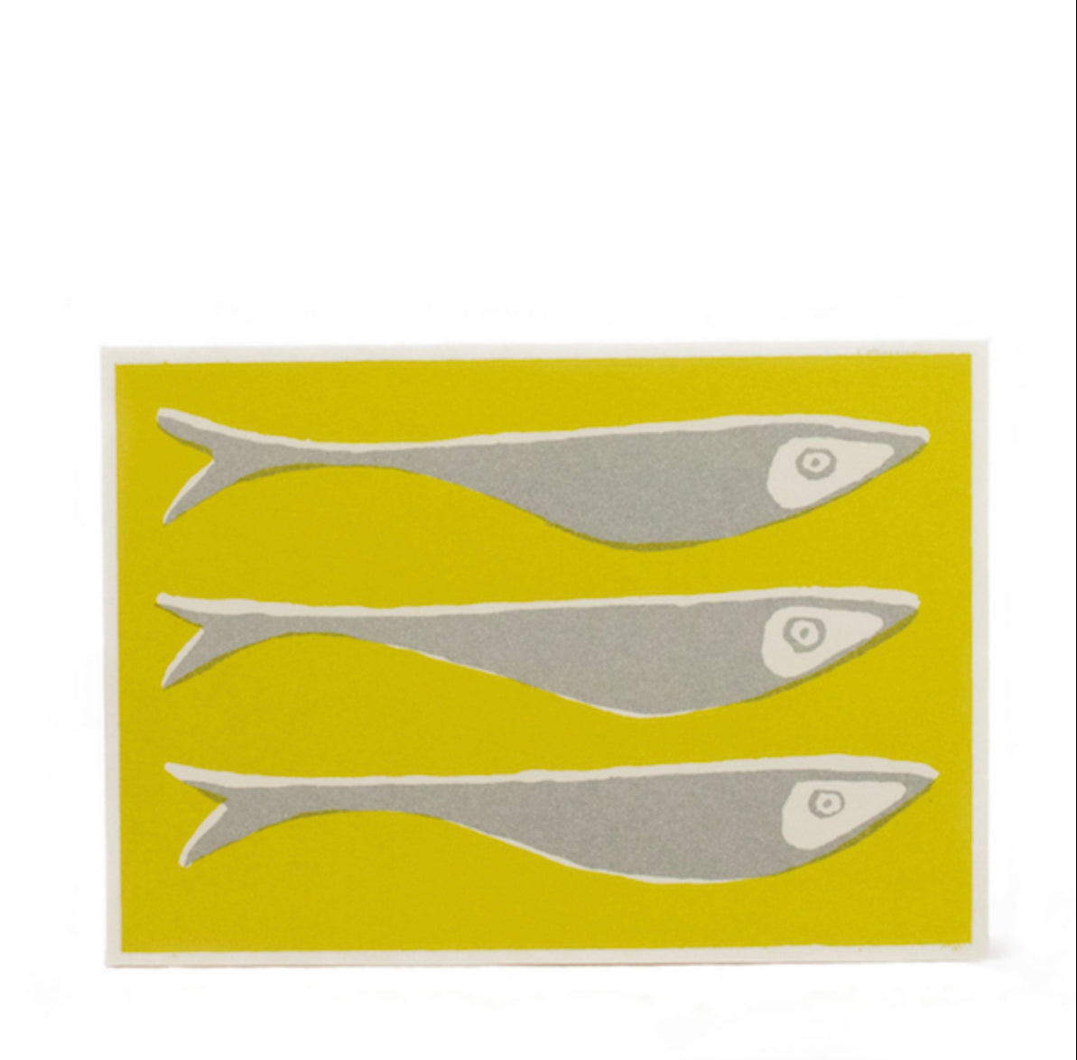 Cambridge Imprint - Yellow and grey fish card