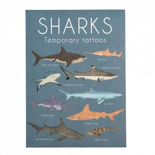 Shark temporary tattoos