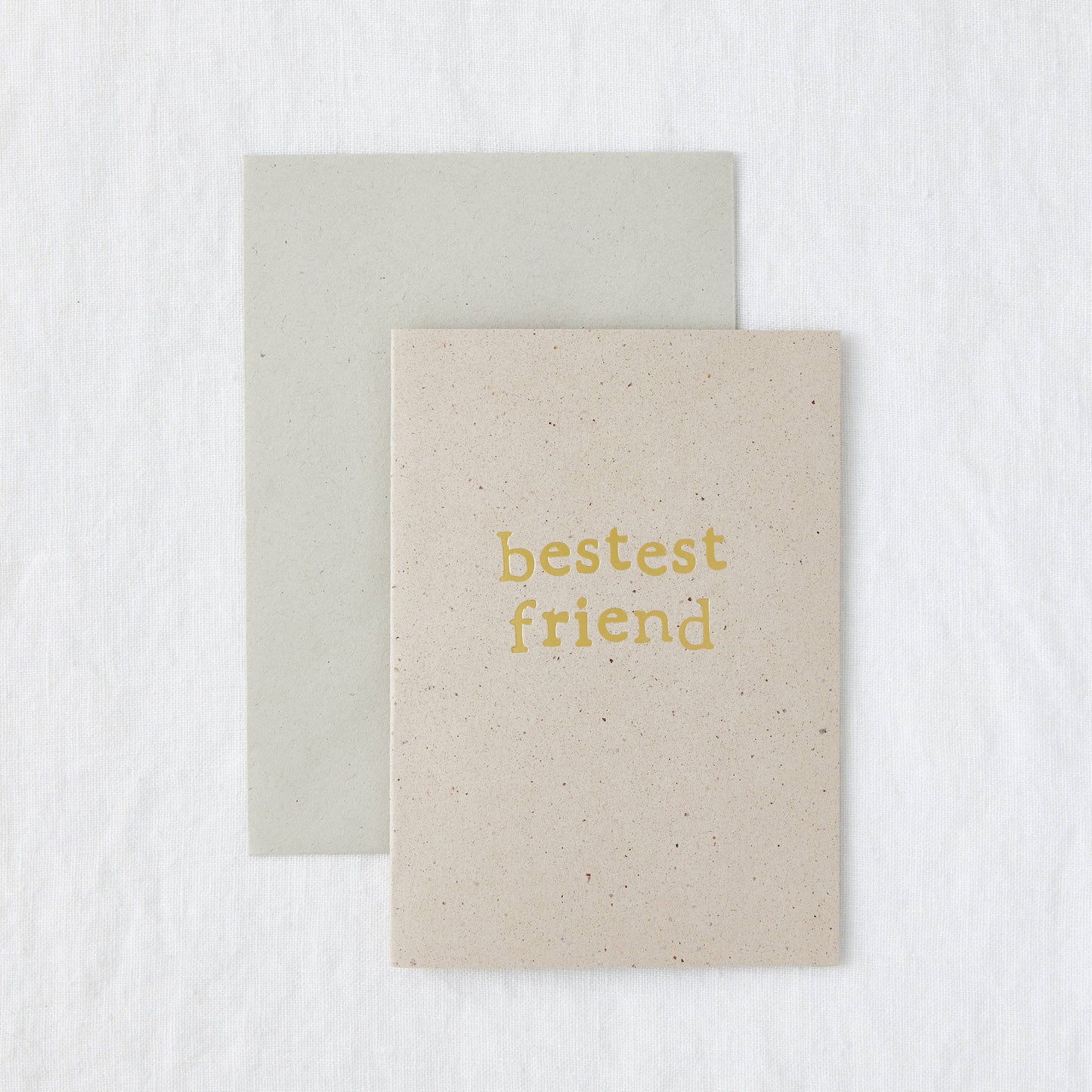 Made by Shannon - Bestest Friend - Friendship Eco-Friendly Greeting Card
