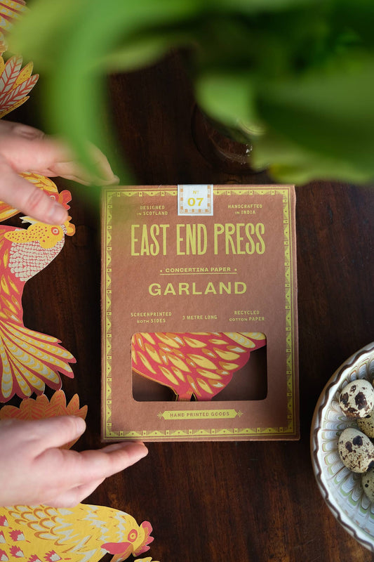 East End Press - Chickens Concertina Garland
