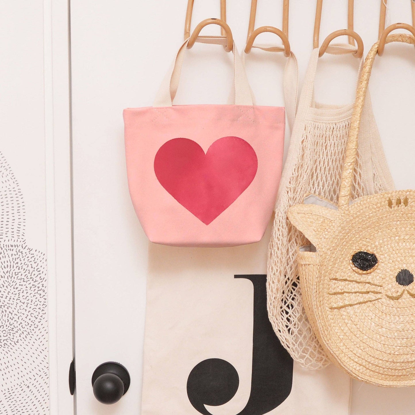 Alphabet Bags - Heart - Little Pink Bag