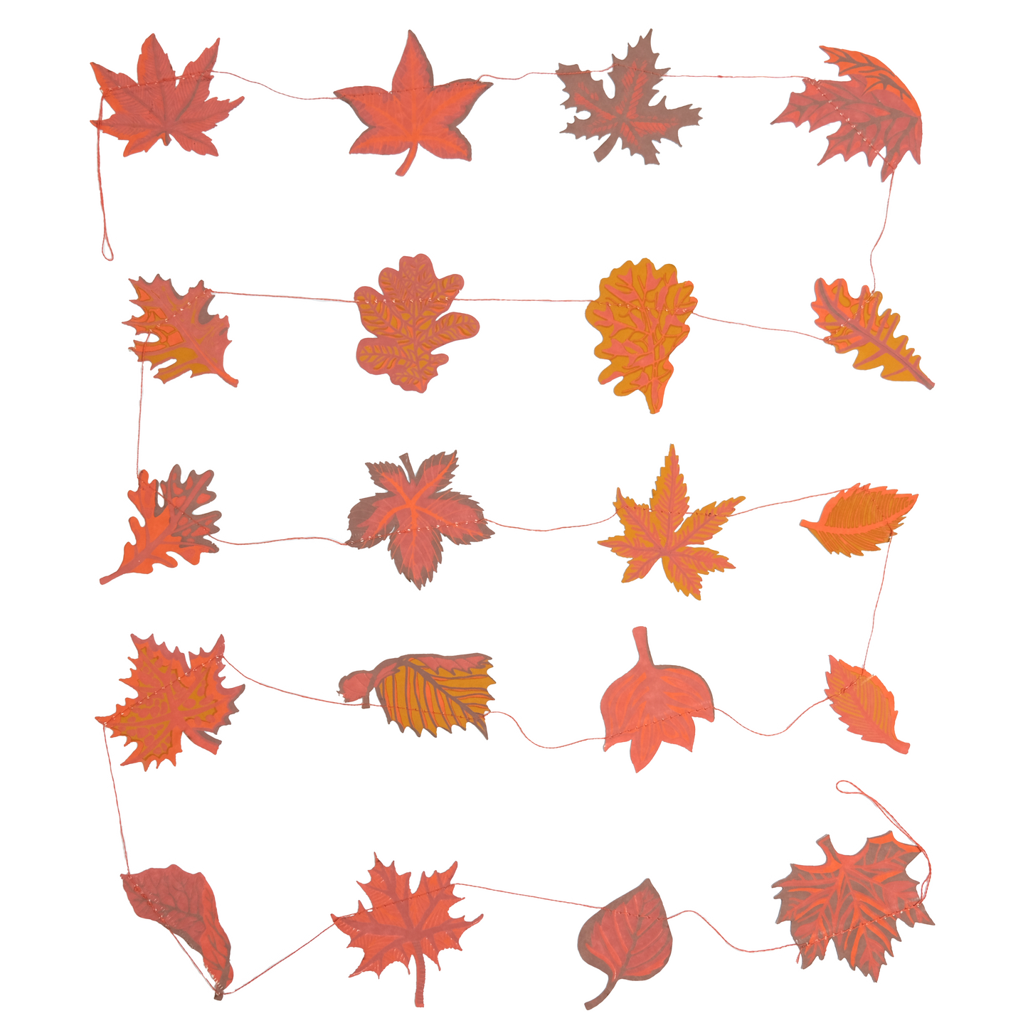 East End Press - Autumn Leaves Sewn Garland