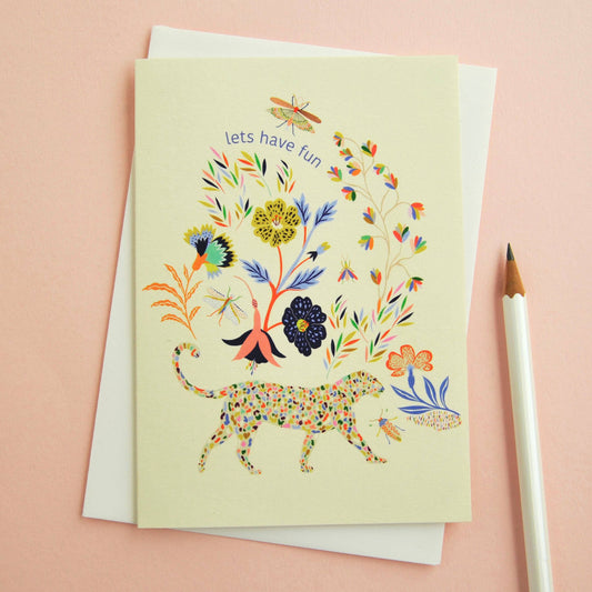 Elvira Van Vredenburgh Designs - Let's Have Fun Greetings Card
