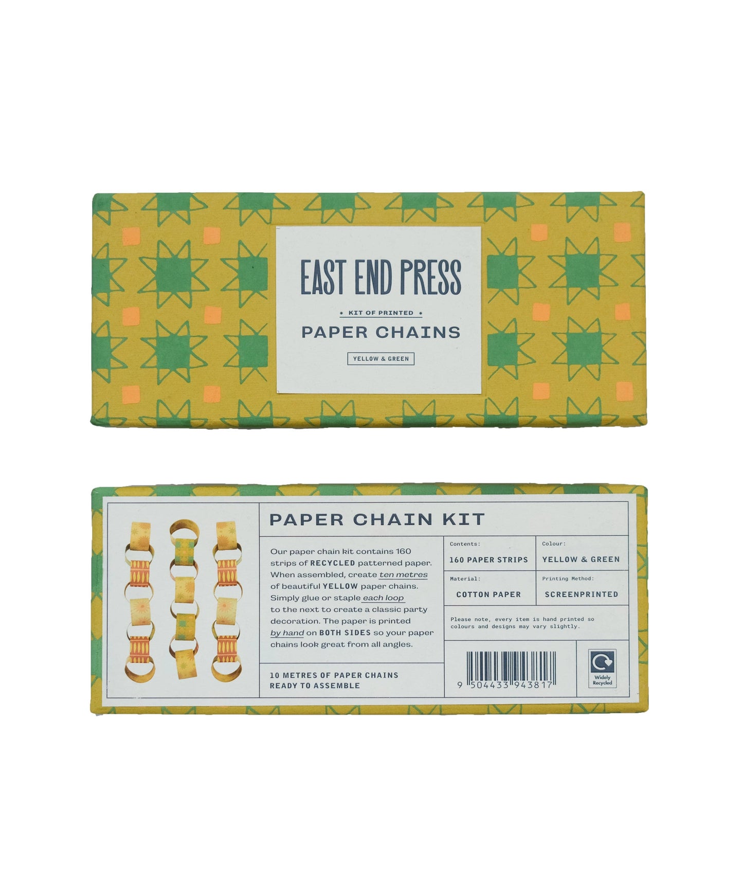 East End Press - Yellow & Green Paper Chain Kit