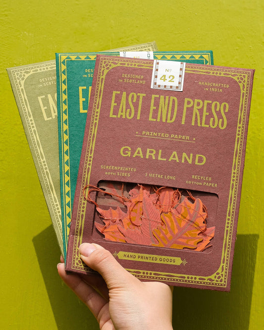 East End Press - Autumn Leaves Sewn Garland