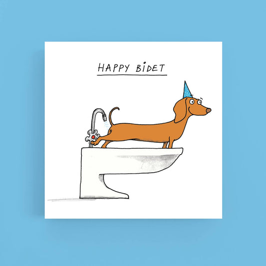 Cardinky - Happy bidet - Birthday - Greeting Card