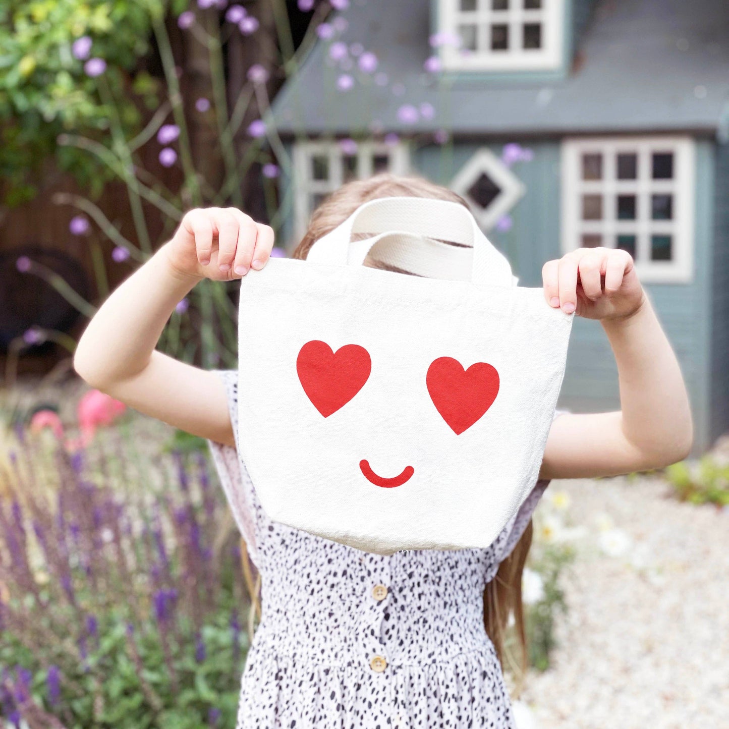 Alphabet Bags - Heart Eyes - Little Canvas Bag