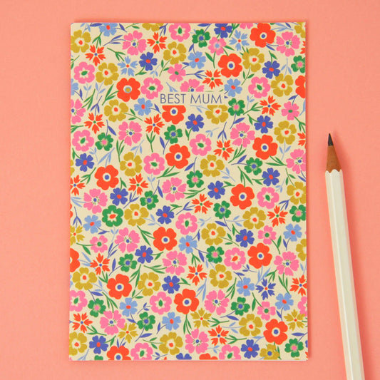Elvira Van Vredenburgh Designs - Best Mum Floral Greetings Card