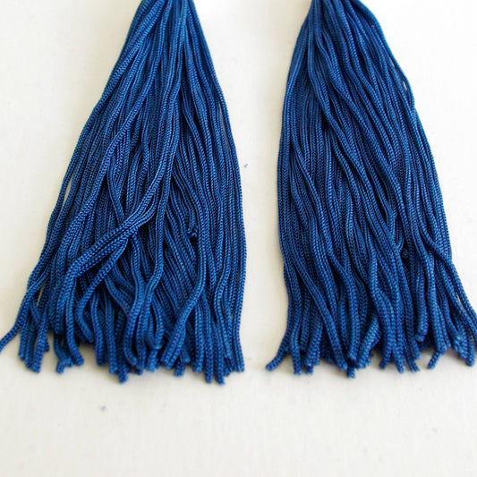 Bunny Bosworth - Cabochon and Tassel Earrings - Meadow Flowers