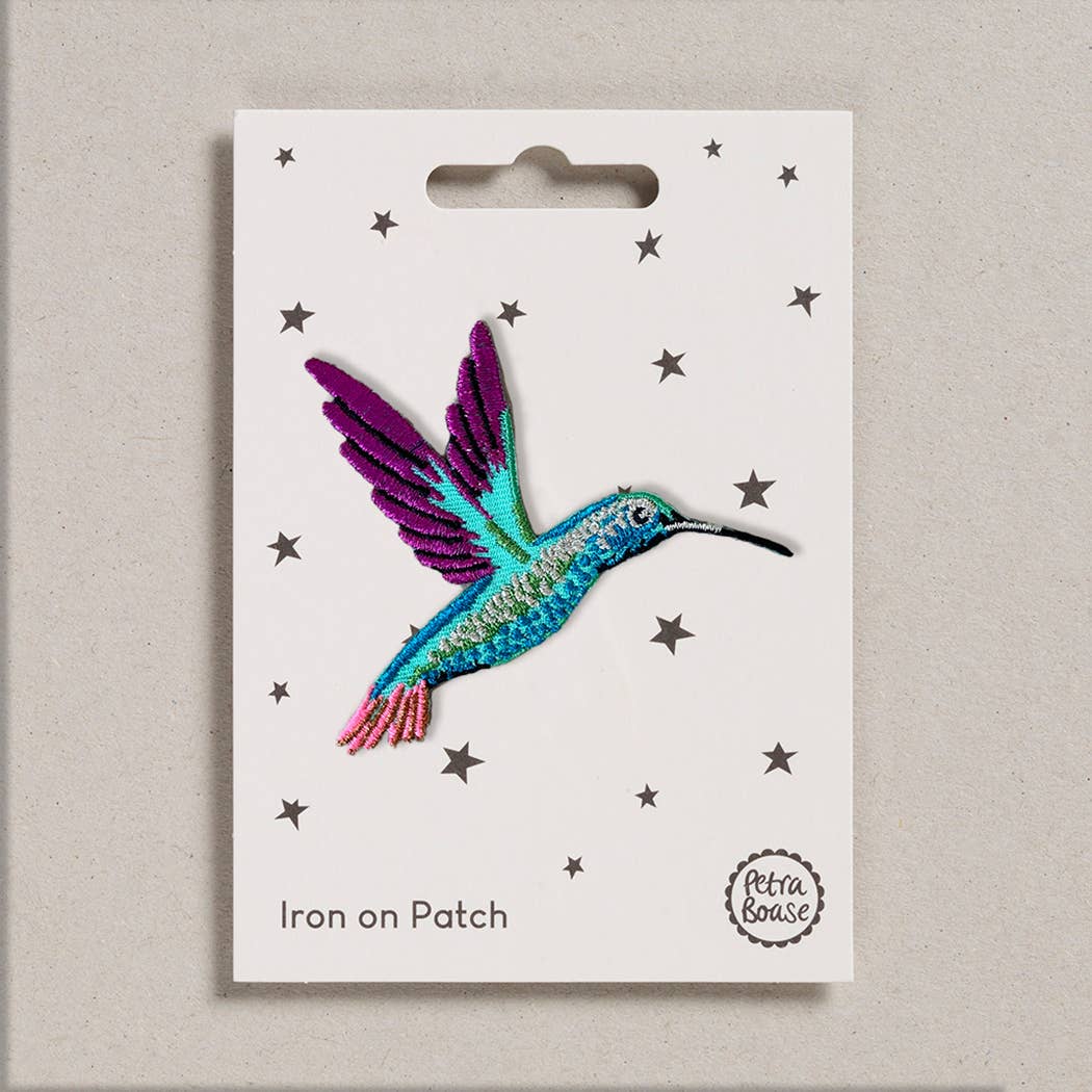 Petra Boase Ltd - Iron on Patch (Pack of 6) - Hummingbird