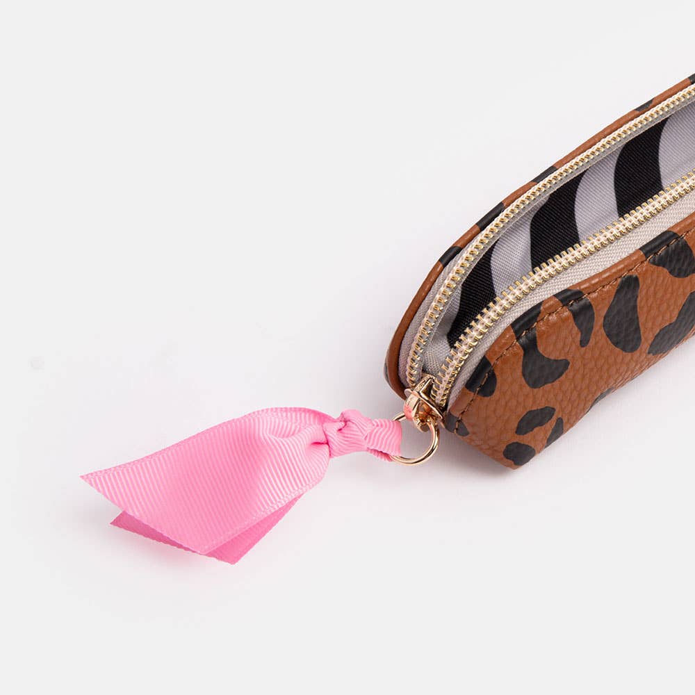 Caroline Gardner - Tan Leopard Pencil Case