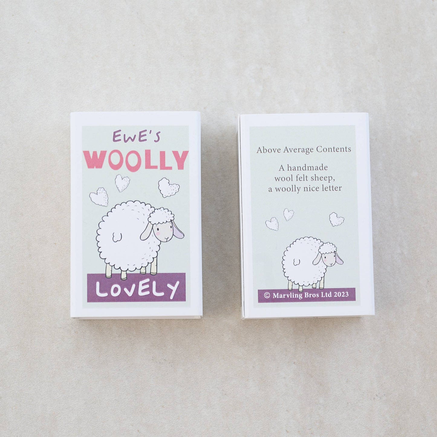 Marvling Bros Ltd - Ewes Woolly Lovely Wool Felt Sheep In A Matchbox