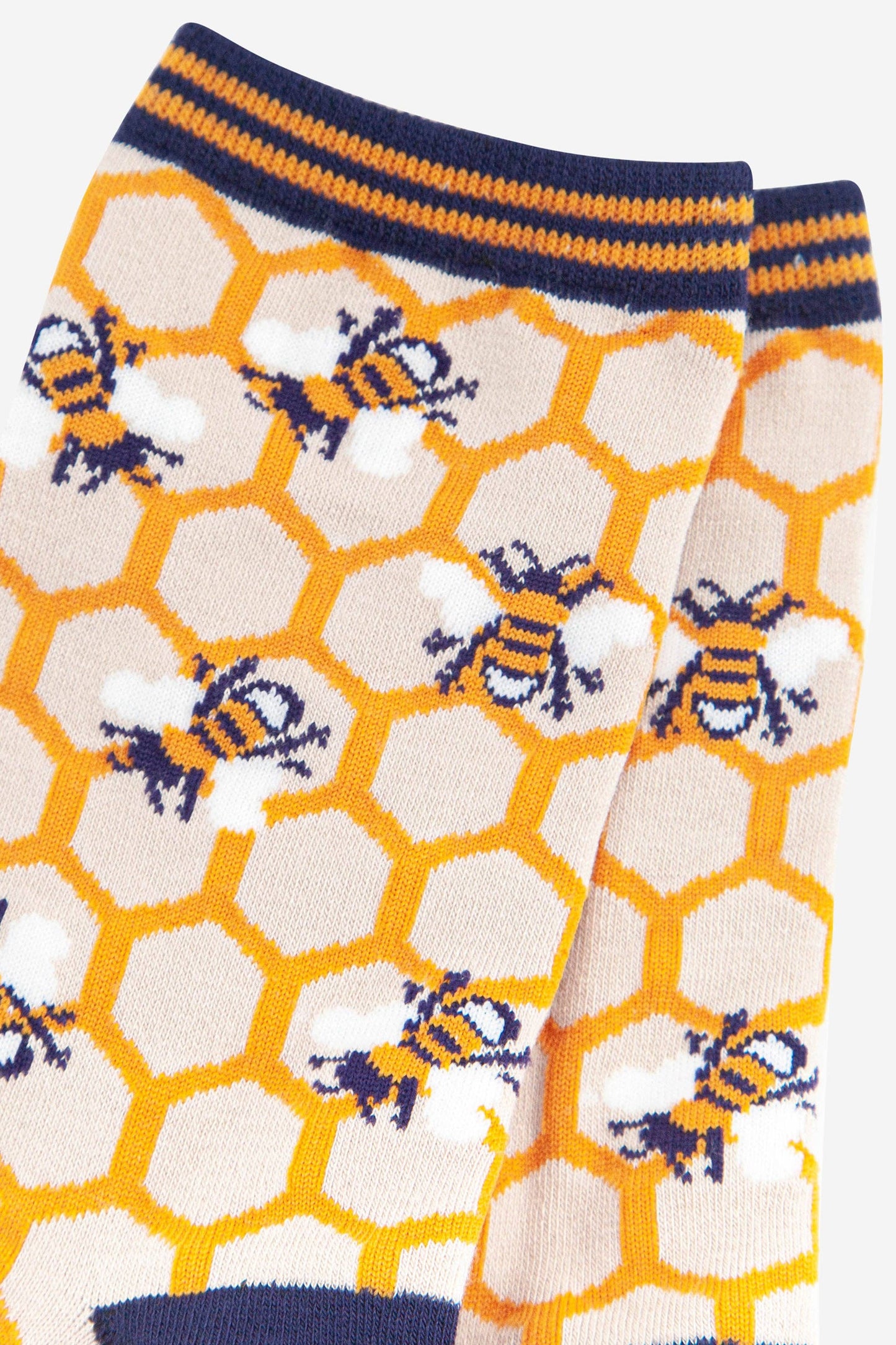 Sock Talk - Women's Honeycomb and Bee Bamboo Socks