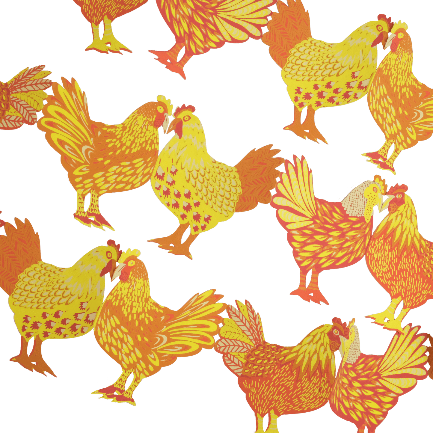 East End Press - Chickens Concertina Garland