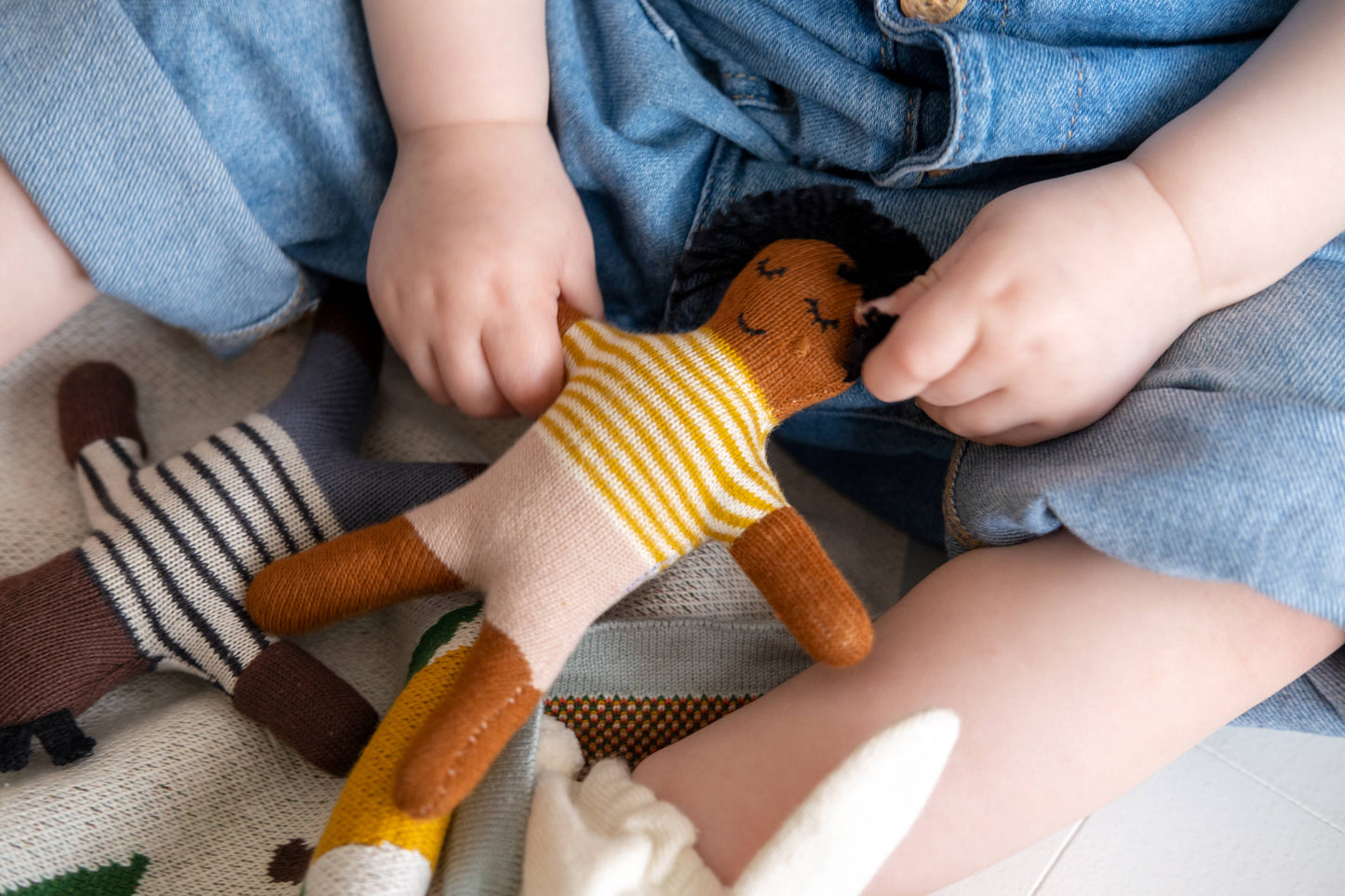 Sophie Home Ltd - Cotton Knit Baby Rattle Toy: Buddy Citrus