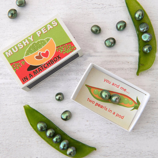 Marvling Bros Ltd - Mushy Peas Pearls Gift In A Matchbox