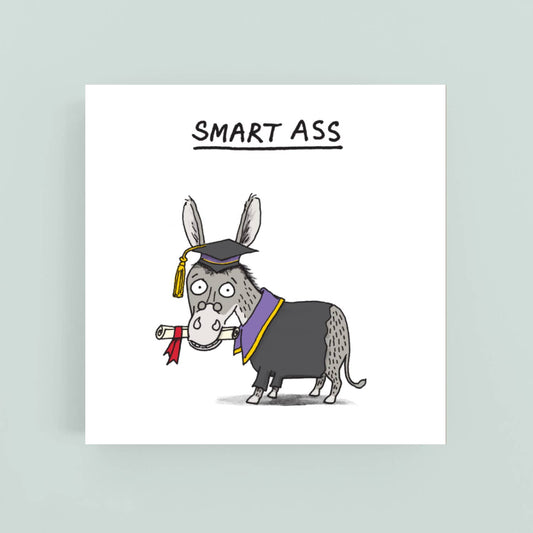 Cardinky - Smart Ass - Greeting Card: Cello wrapped