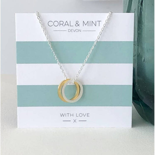 Coral and Mint - 'Double Eternity Necklace'