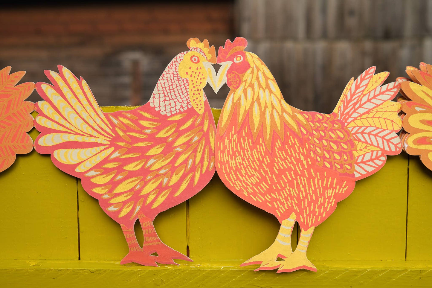 East End Press - Chickens Concertina Garland