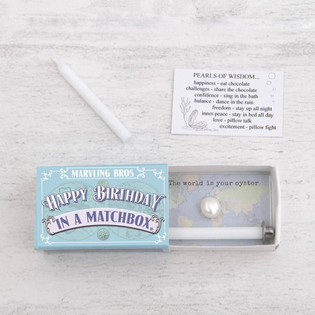 Marvling Bros Ltd - Happy Birthday Pearl In A Matchbox