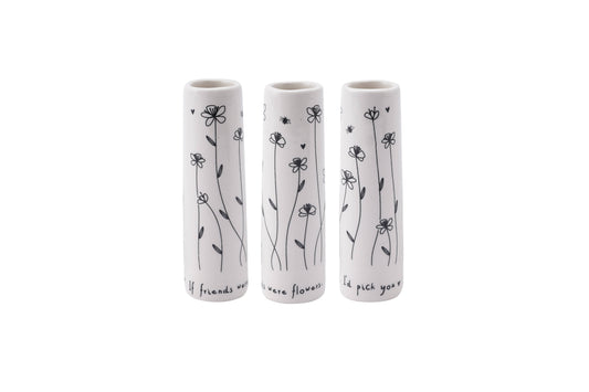 CGB Giftware - Send With Love 'If Friends Were Flowers...' Bud Vase