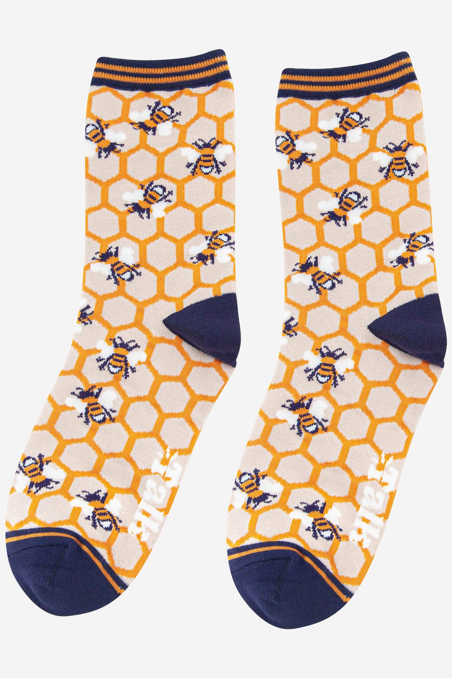 Sock Talk - Women's Honeycomb and Bee Bamboo Socks