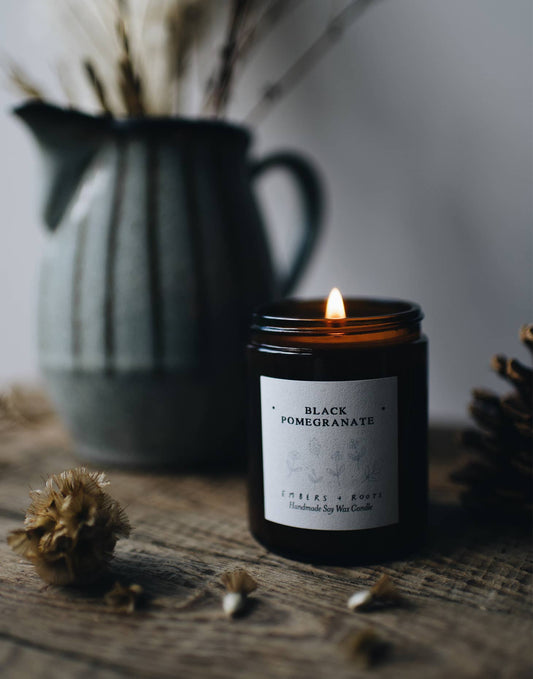 Embers & Roots - Black Pomegranate Soy Candle
