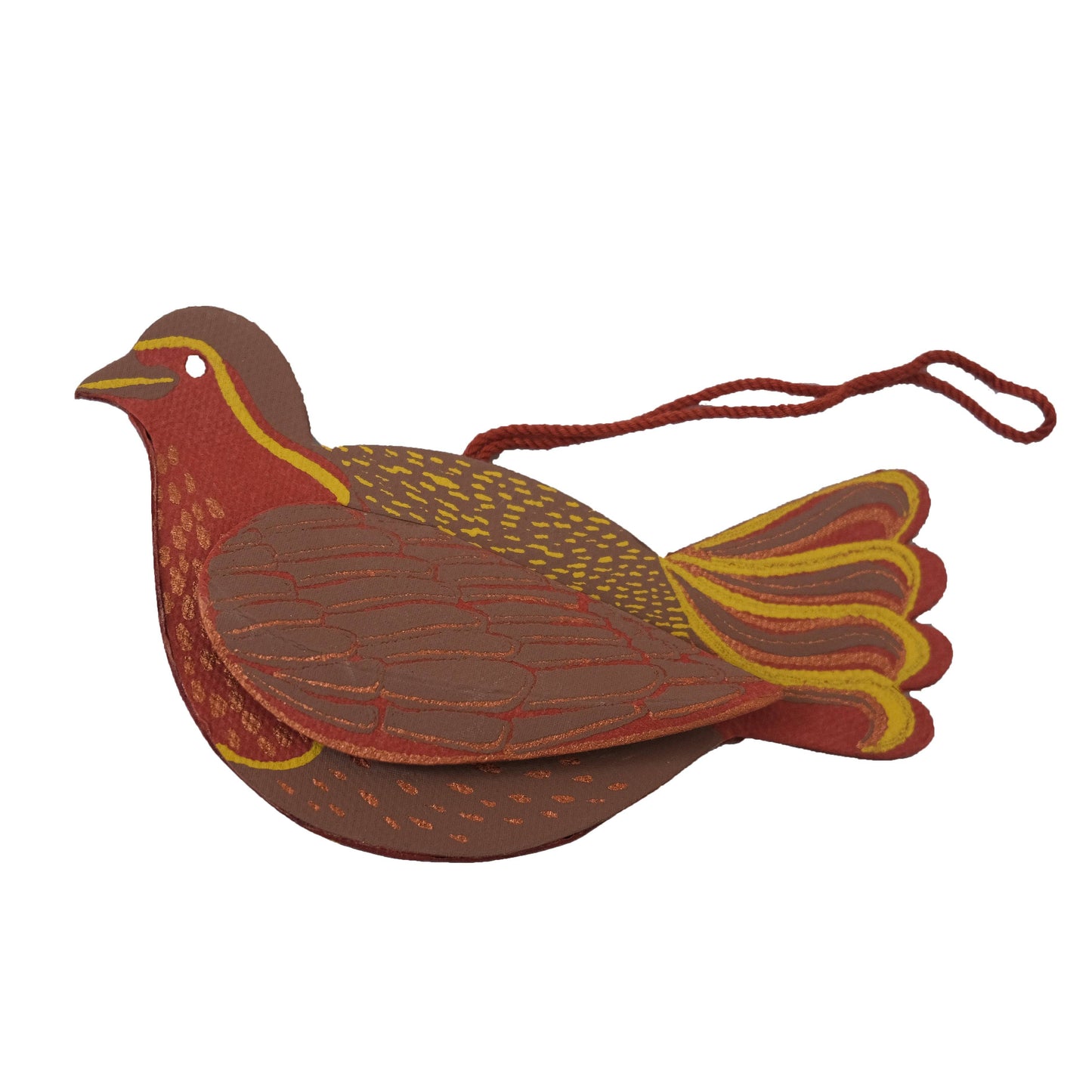 East End Press - Robin Screen-Printed Board Decoration