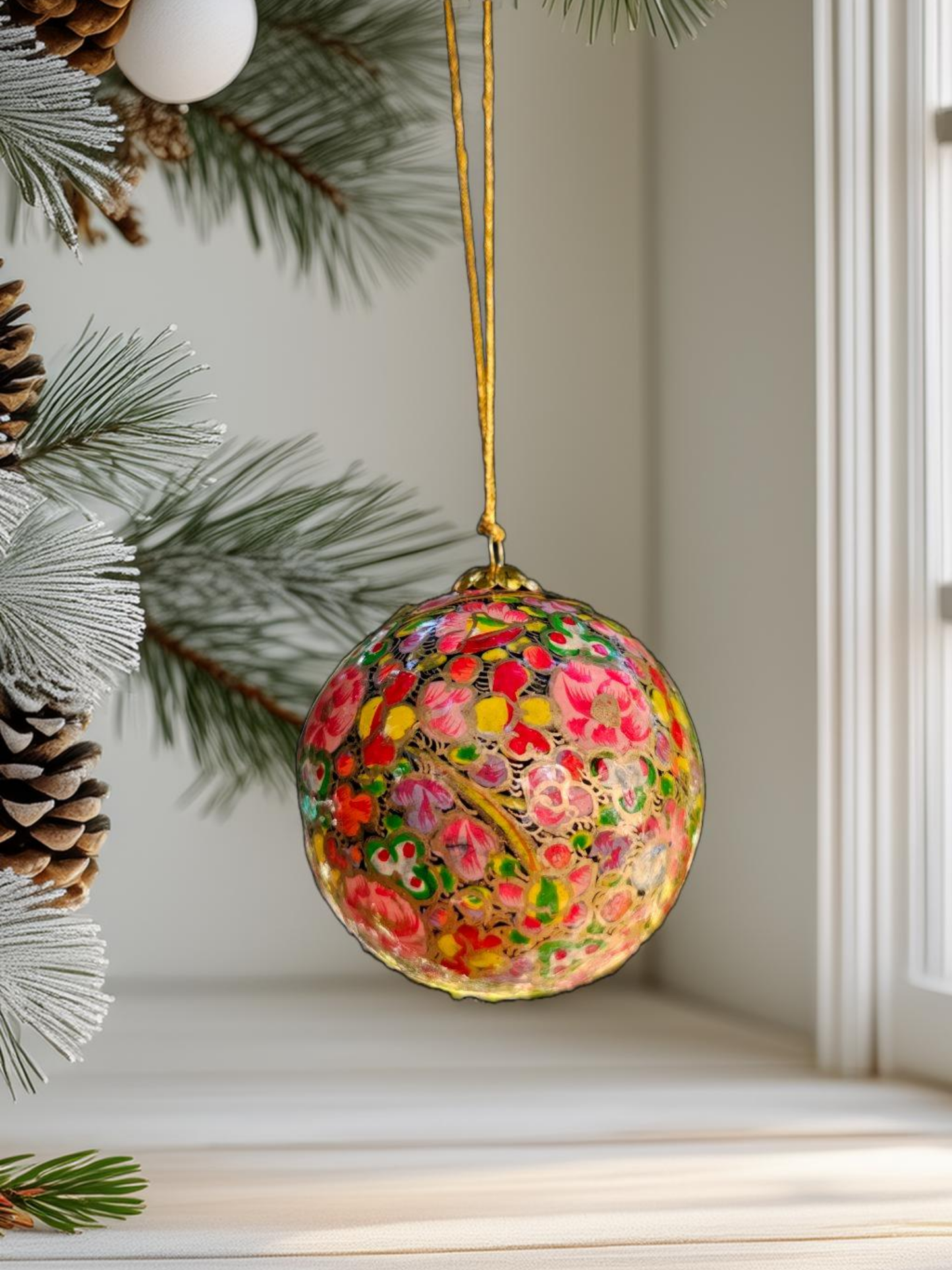 Honest love our planet - Christmas Roses Bauble