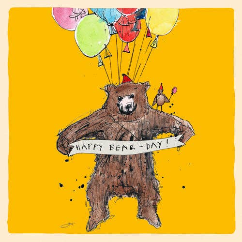 Poet and Painter - ‘Happy Bear Day’ Greetings Card, Studio , FP964