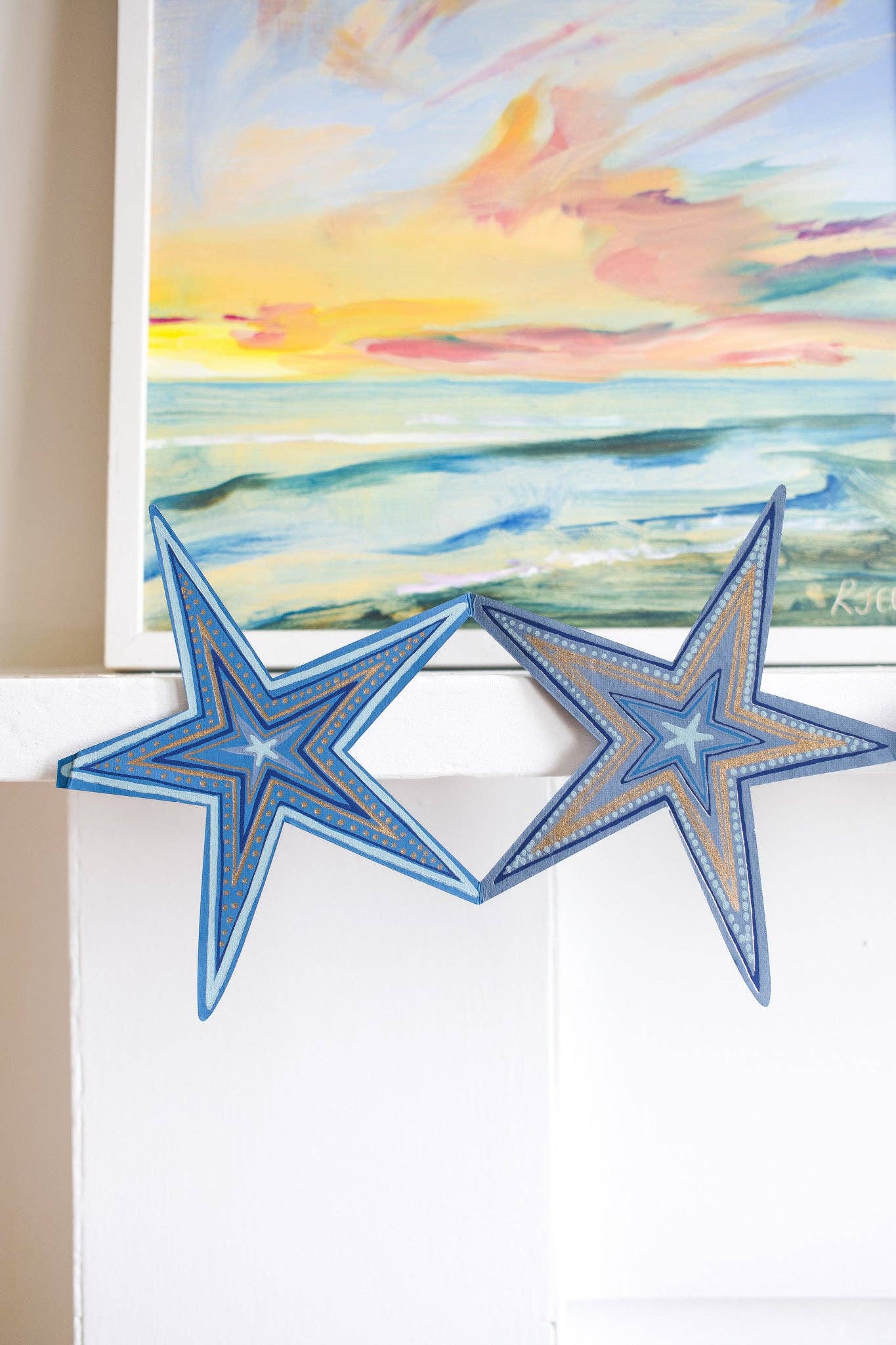 East End Press - Stars Concertina Garland