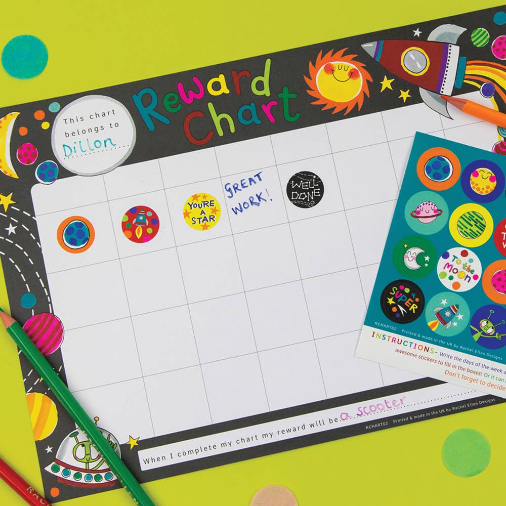 Rachel Ellen Designs - Reward Chart - To the Moon