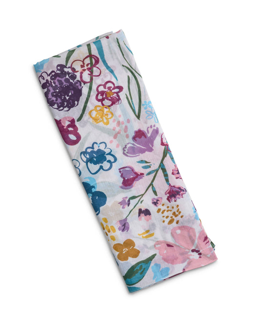 Quintessential - Priory Scarf - Multi: Floral