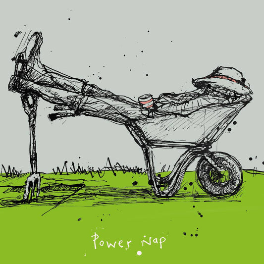 Poet and Painter - 'Power Nap' Greetings Card , FP665