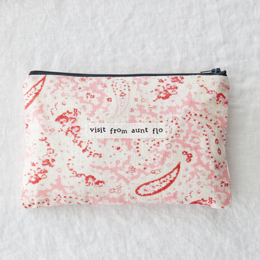 Made by Shannon - Aunt Flo - Feminine product vintage fabric zip