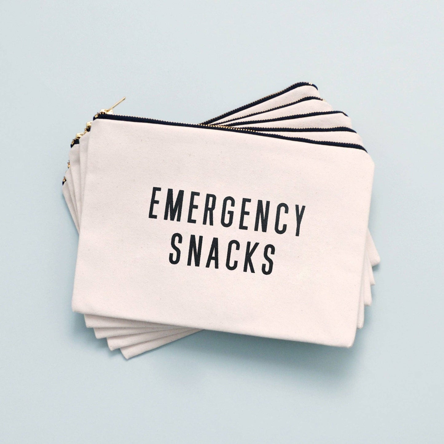 Alphabet Bags - Emergency Snacks - Large Canvas Pouch