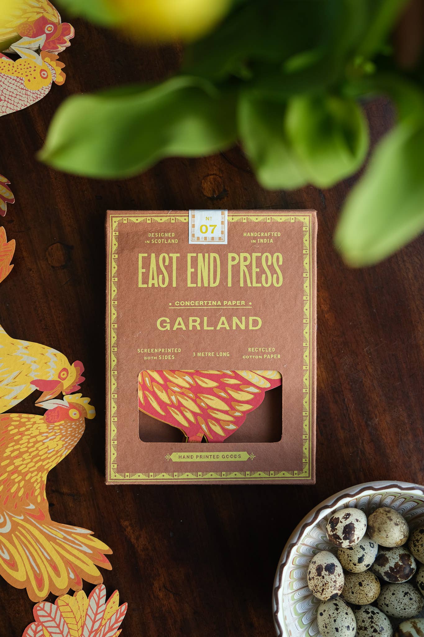 East End Press - Chickens Concertina Garland