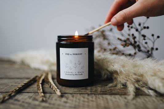 Embers & Roots - Fig & Forest Soy wax Candle