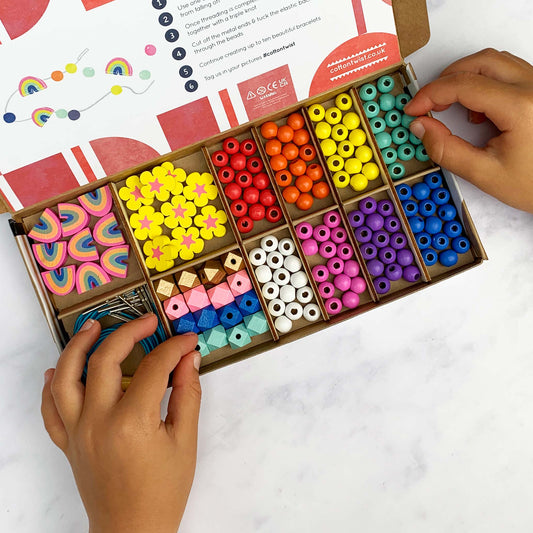 Cotton Twist - Rainbow Colours - Bracelet Making Kit