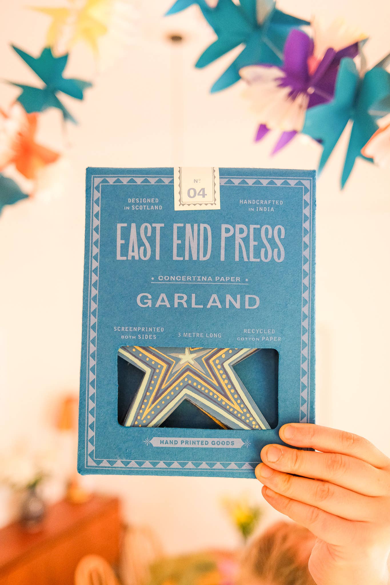 East End Press - Stars Concertina Garland