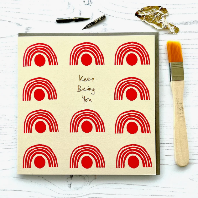 Poet and Painter - 'Keep Being You' Greetings Card, FP3199