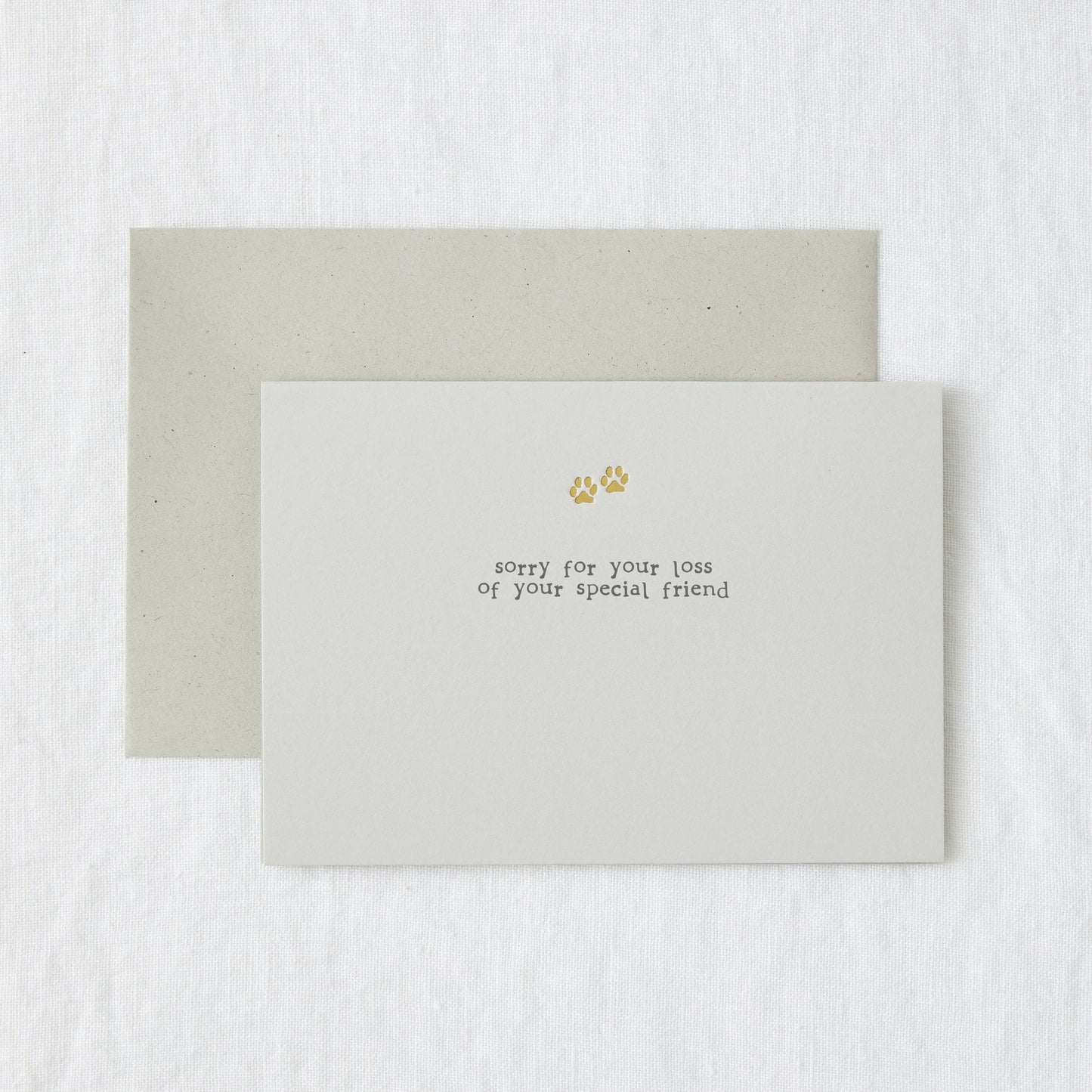 Pet Loss Sympathy Foil Card- Special Friend