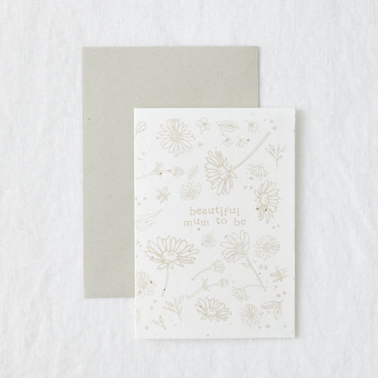 Mum to be - Daisy Seed Eco-Friendly Plantable Card