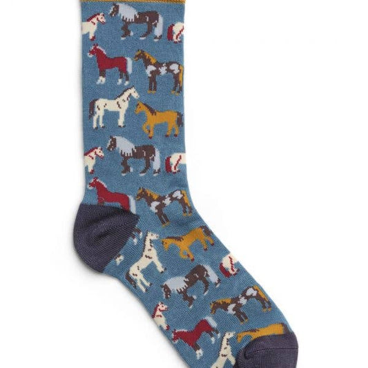 Women’s Socks - Horse Teal