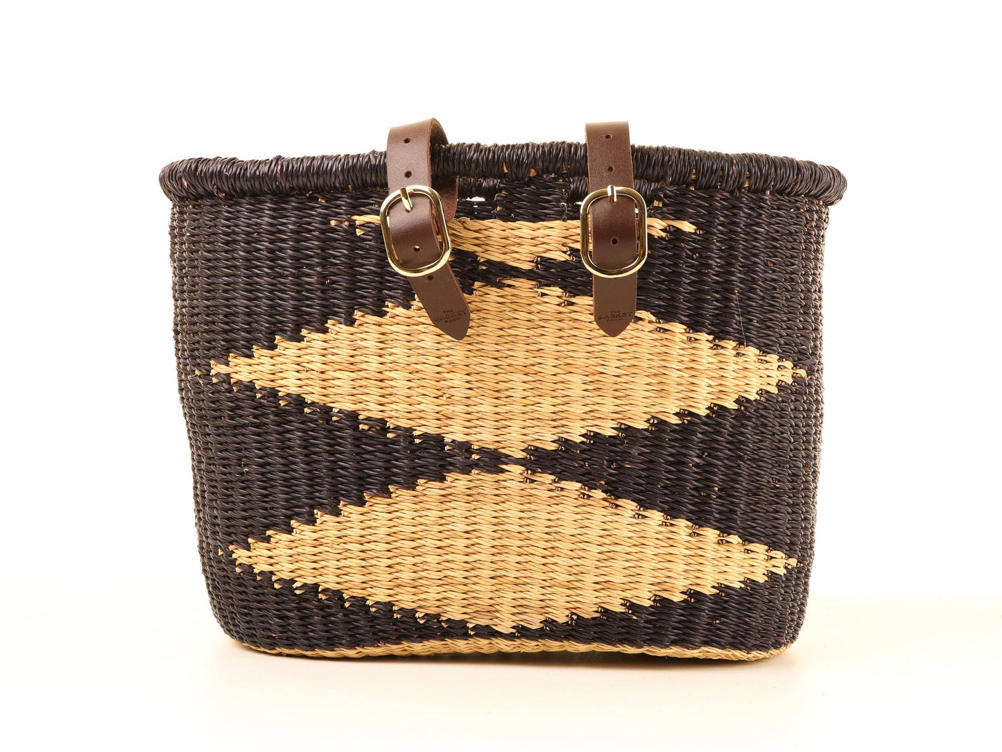 The Basket Room - AYME: Handcrafted Midnight Blue Oblong Bike Basket