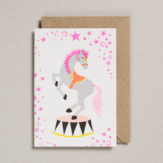 Circus Horse Card