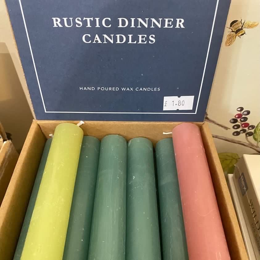 Rustic Dinner Candles