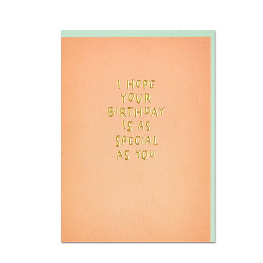 Raspberry Blossom - I hope your Birthday is as special as you' card