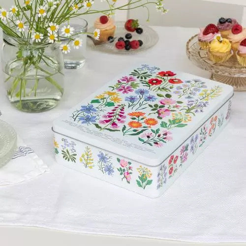 wild flower large tin